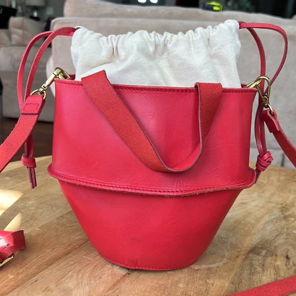 Madewell The Austin Crossbody Red Bag - Picture 6 of 11